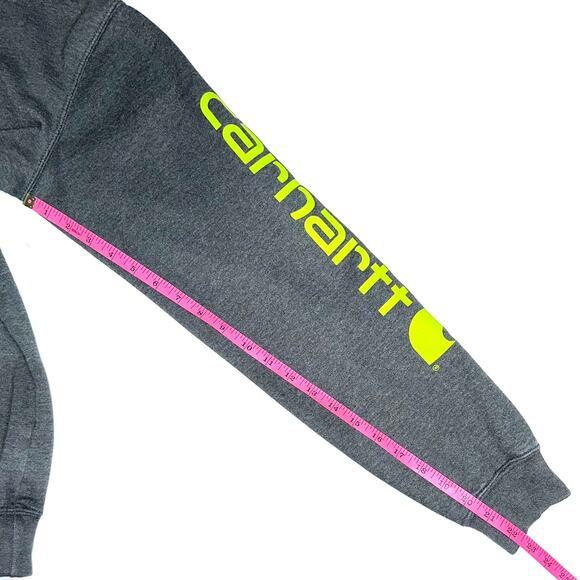Carhartt Loose Fit Midweight Logo Sleeve K288 Graphic Hoodie Size Small - Picture 13 of 13